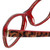 Valerie Spencer Designer Eyeglasses VS9290-RED in Red/Leopard 48mm :: Custom Left & Right Lens