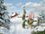Holiday Christmas Theme Cleaning Cloth, Flying Home Holiday Christmas Theme Cleaning Cloth, Flying Home
