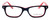 Ernest Hemingway Designer Eyeglasses H4617 (Small Size) in Black-Red 48mm :: Rx Single Vision