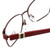 Carolina Herrera Designer Eyeglasses VHE063-08P2 in Red 55mm :: Custom Left & Right Lens