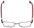 Carolina Herrera Designer Eyeglasses VHE063-08P2 in Red 55mm :: Custom Left & Right Lens