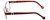 Carolina Herrera Designer Reading Glasses VHE063-08P2 in Red 55mm