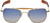 Randolph Designer Sunglasses Pilot II in 23K Gold with Oasis Metallic Lite Lens