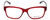 Ecru Designer Eyeglasses Collins-062 in Red 53mm :: Progressive