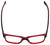 Ecru Designer Eyeglasses Collins-062 in Red 53mm :: Progressive