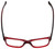 Ecru Designer Reading Glasses Collins-062 in Red 53mm