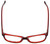 Ecru Designer Eyeglasses Beck-005 in Red 53mm :: Progressive