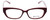 Ecru Designer Eyeglasses Bowie-001 in Wine 50mm :: Progressive