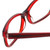 Ecru Designer Reading Glasses Beck-005 in Red 53mm