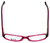 Daisy Fuentes Designer Eyeglasses DFPEACE410-130 in Berry Black 52mm :: Custom Left & Right Lens