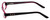 Daisy Fuentes Designer Eyeglasses DFPEACE410-130 in Berry Black 52mm :: Rx Single Vision