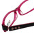 Daisy Fuentes Designer Eyeglasses DFPEACE410-130 in Berry Black 52mm :: Rx Single Vision