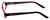 Daisy Fuentes Designer Eyeglasses DFPEACE410-130 in Berry Black 52mm :: Progressive