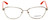 Versace Designer Eyeglasses 1221-1252-54 in Pale Gold/Orange 54mm :: Progressive