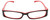 Calabria Viv 738 Black Red Designer Eyeglasses :: Rx Single Vision