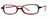 Calabria Viv 751 Black Red Designer Eyeglasses :: Rx Single Vision
