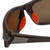 Harley-Davidson Official Designer Sunglasses HD0629S-49G in Dark Brown Frame with Amber Lens