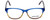 Marie Claire Designer Eyeglasses MC6217-BLU in Blue Stripe 52mm :: Rx Single Vision