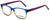 Marie Claire Designer Eyeglasses MC6217-BLU in Blue Stripe 52mm :: Rx Single Vision