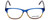 Marie Claire Designer Eyeglasses MC6217-BLU in Blue Stripe 52mm :: Progressive