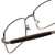 Gold & Wood Designer Eyeglasses 411.5-114 in Gunmetal 55mm :: Rx Bi-Focal