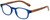 M Readers Designer Reading Glasses 102-MBLUE in Matte Blue Wood 46mm