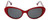 Jonathan Adler Designer Sunglasses Palm Beach in Red