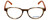 Converse Designer Eyeglasses Q014-Brown-Stripe-48 in Brown Stripe and Orange 48mm :: Progressive