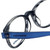 Converse Designer Reading Glasses Q014-Black-Stripe in Black Stripe and Blue 48mm