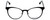 Jonathan Adler Designer Eyeglasses JA105-Black in Black 51mm :: Custom Left & Right Lens