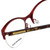 Jonathan Adler Designer Eyeglasses JA104-Red in Red 53mm :: Progressive