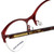 Jonathan Adler Designer Eyeglasses JA104-Red in Red 53mm :: Rx Bi-Focal