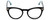 Jonathan Adler Designer Eyeglasses JA308-Black in Black 50mm :: Custom Left & Right Lens