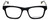 Jonathan Adler Designer Reading Glasses JA300-Black in Black 53mm