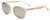 Isaac Mizrahi Designer Sunglasses IM44-91 in Ivory with Gold Flash Lens