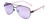 Isaac Mizrahi Designer Sunglasses IM92-33 in Gunmetal with Purple Lens