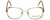 Revlon Designer Eyeglasses 1004 in Satin Gold 54mm :: Custom Left & Right Lens