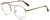 Kendall + Kylie Designer Eyeglasses Nikki KKO131-718 in Light Gold 50mm :: Progressive