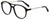 Kendall + Kylie Designer Eyeglasses AmeliaKKO128-018 in Black 56mm :: Rx Single Vision