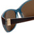 Vera Bradley Designer Sunglasses Marsha in Layered Brown Crystal Blue