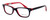 Ernest Hemingway Designer Eyeglasses H4617 in Black-Red 52mm :: Rx Single Vision