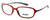 Bollé Neuilly Designer Reading Glasses in Opaque Red w/ Dark Gun