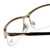 Cazal Designer Eyeglasses Cazal-4218-001 in Black Gold 55mm :: Custom Left & Right Lens