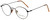 Profile View of Calabria Reading Glasses Seb-782 in Tortoise Black with Blue Light Filter + A/R