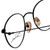 Close up View of Calabria Reading Glasses Seb-782 in Tortoise Black with Blue Light Filter + A/R