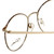 Close up View of Liberty Optical Reading Glasses LA-4C-7 in Antique Red with Blue Light Filter +