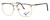 Fashion Optical Reading Glasses E2055 in Gold Demi Amber with Blue Light Filter + A/R Lenses