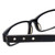 Calabria Designer Reading Glasses 820-BLK in Black 50mm