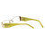 Fendi Designer Eyeglasses F923R-714 in Gold Green 52mm :: Progressive