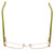 Fendi Designer Eyeglasses F923R-714 in Gold Green 52mm :: Progressive